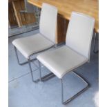 CALLIGARIS SWING DINING CHAIRS, a set of six,