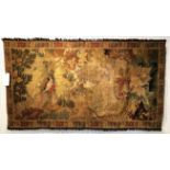 FINE VERDURE TAPESTRY, 175cm x 97cm, chestnut tree and bird design.