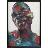 MATT SMALL 'Shytma Boy', mixed media on aluminium, signed, dated and titled verso, 91cm x 61cm,