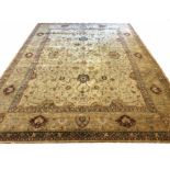 FINE SULTANABAD CARPET, 405cm x 300cm, fereghan palmette and vine all-over design,