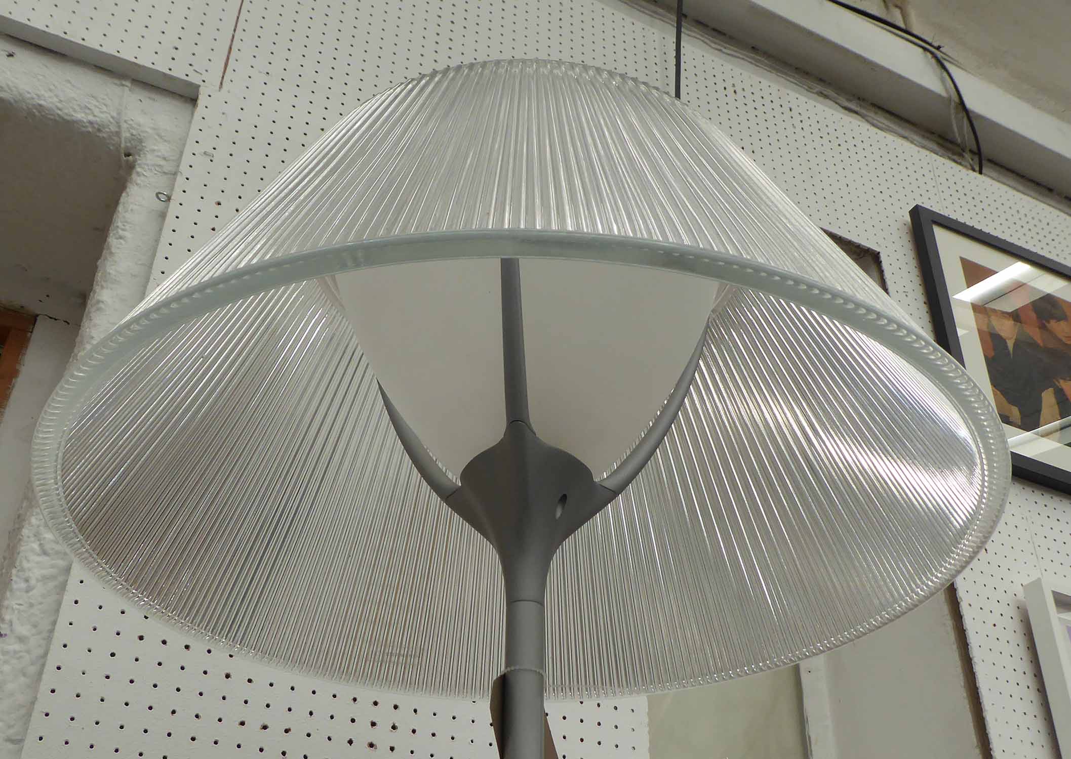 FLOS ROMEO MOON FLOOR LAMP, by Philippe Starck, 1998, with a ribbed glass shade, approx. 177cm tall. - Image 2 of 3