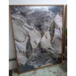 DAN HOLDSWORTH 'MIRRORS, FTP, CG, 059, 2014' C-TYPE PRINT, 205cm x 163cm, labelled verso, framed.