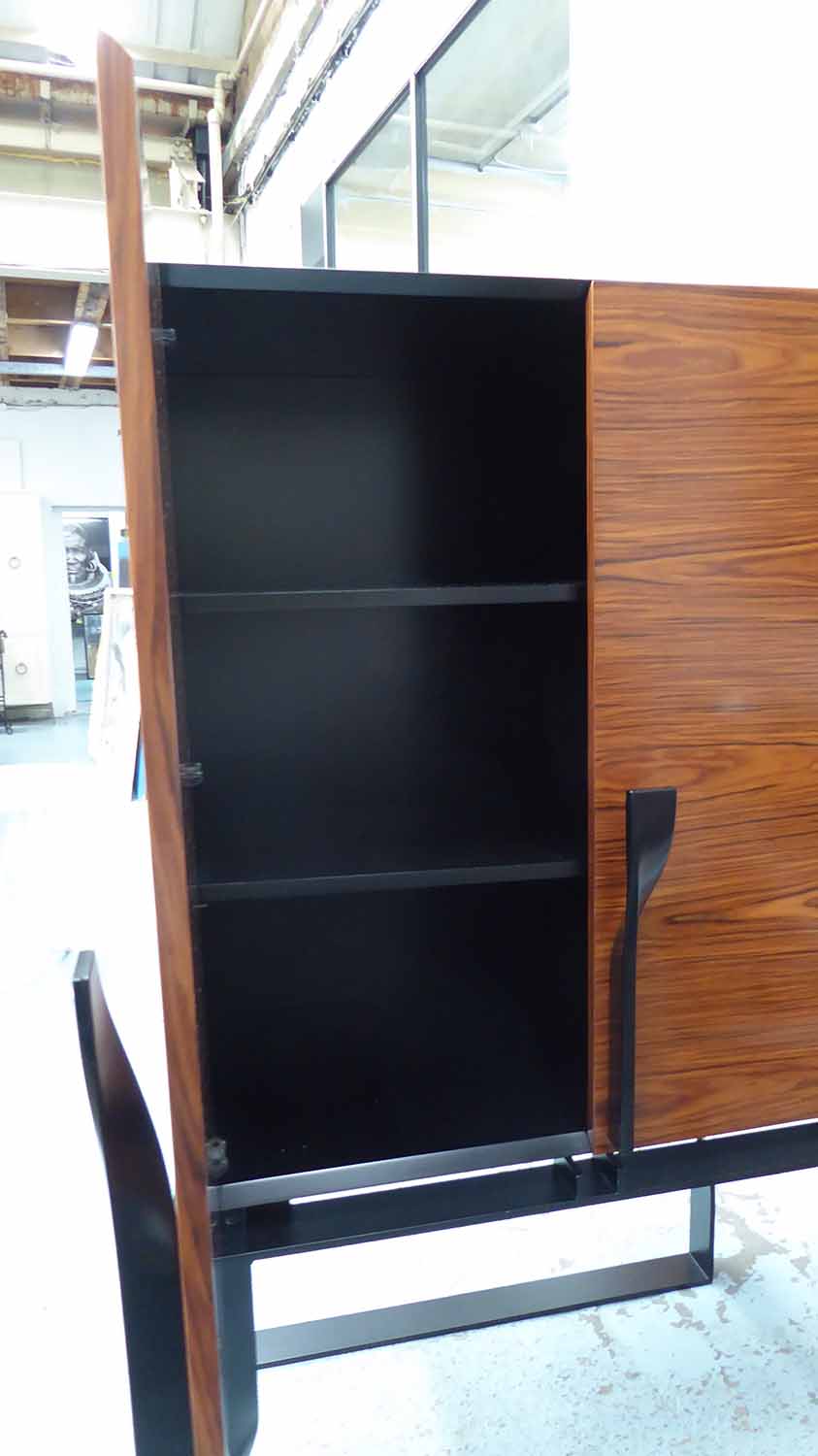 RUBELLI CASA FORCOLA BAR CABINET, by Luca Scacchetti, black lacquered body with rosewood doors, - Image 2 of 2