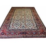 FINE PERSIAN ISPHAHAN CARPET, 388cm x 268cm,