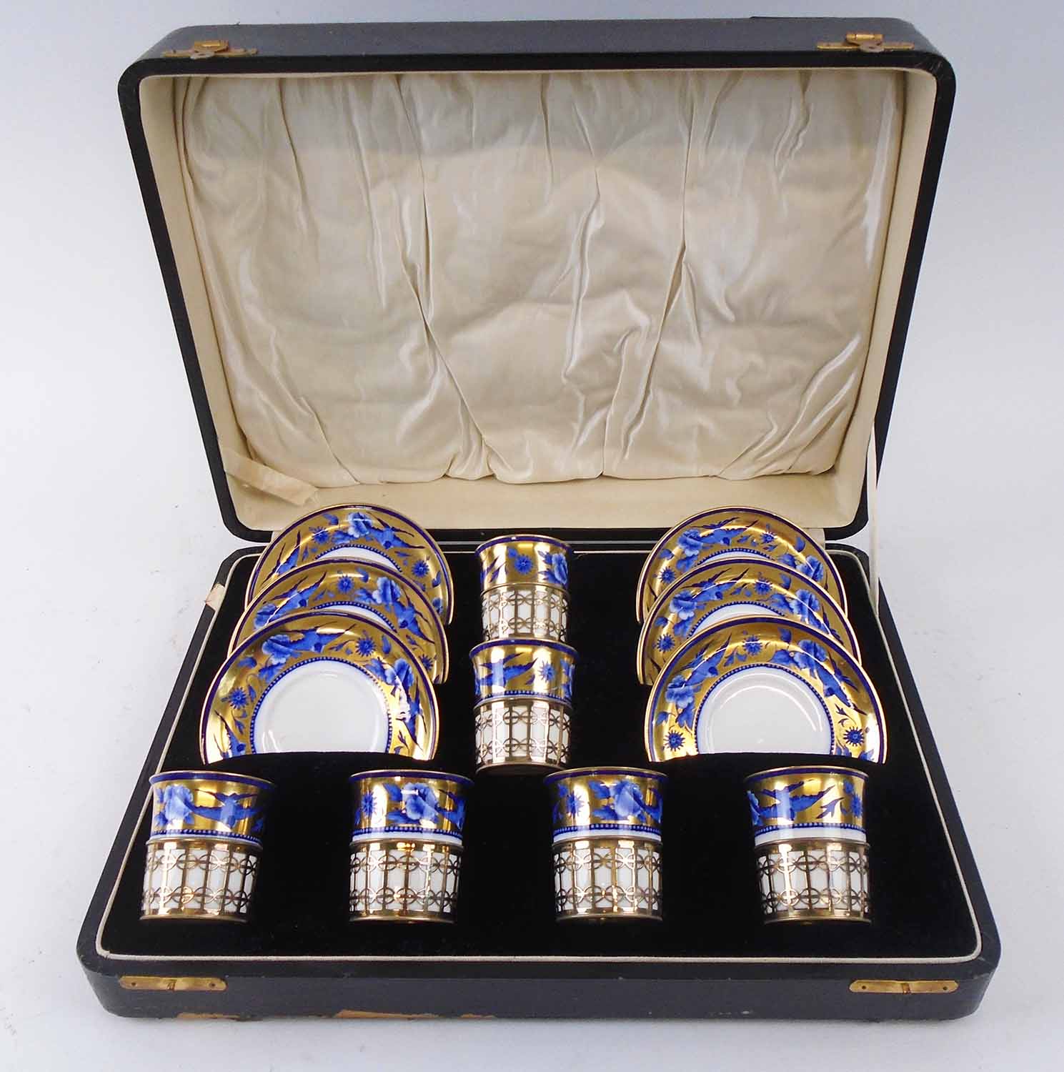 SHELLEY COFFEE SET, comprising six cups and six saucers,