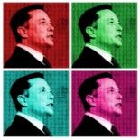 DOLLARSANDART 'Elon Musk', from the 'Di$ruptive$' collection, German etching, AP signed,