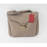 VALENTINO SHOULDER BAG, with push lock front flap closure and shoulder strap, pale gold hardware,