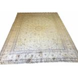 FINE PURE SILK HEREKE DESIGN CARPET, 356cm x 274cm,