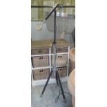 CHRIS MARTIN DESIGN TRIPOD LAMP, vintage upcycled camera tripod, 148cm H.