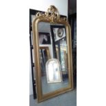 MIRROR, Louis XV style in a gilded frame.