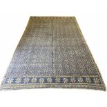 PERSIAN ZILLO REVERSIBLE FLATWEAVE CARPET, 385cm x 232cm.