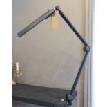 ANGLEPOISE CLAMP TABLE LIGHT, in black, 56cm H.