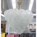 MURANO POLAR ICE CHANDELIER, 1970, approx. 72cm high (incl.) x 62cm W.