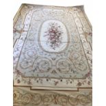 AUBUSSON SAVONNERIE DESIGN NEEDLEPOINT CARPET, 515cm x 345cm.