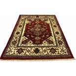 FINE PERSIAN HERIZ CARPET, 270cm x 208cm,