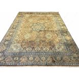 VERY FINE PURE SILK TEHRAN DESIGN CARPET, 373cm x 264cm,