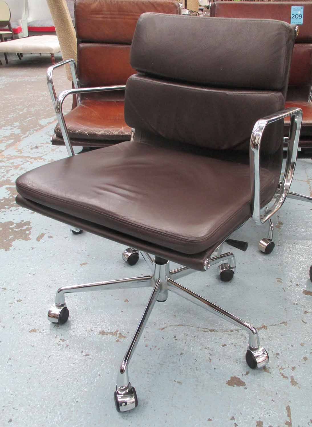 PAD STYLE DESK CHAIR, after Charles and Ray Eames, 90cm H.