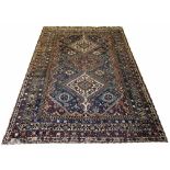 ANTIQUE QASHQAI CARPET, 257cm x 178cm,