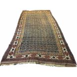 ANTIQUE NORTH-WEST PERSIAN CORRIDOR CARPET, 425cm x 190cm,