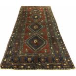 ANTIQUE CAUCASIAN KAZAK KELLEH, 351cm x 152cm,