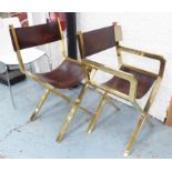 VINTAGE DESIGN DINING CHAIRS, four, including two carvers,