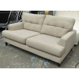 SOFA, contemporary, of slight proportions, buttoned back, 160cm x 90cm x 85cm.