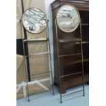 VANITY STANDS, a pair, French Art Deco style, 173cm H.