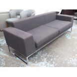 BOSS DESIGN LAYLA SOFA, in paynes grey finish, 200cm W x 70cm D x 68cm H.