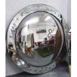 CONVEX MIRROR, Art Deco inspired design, 169cm diam.