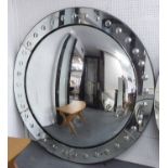 CONVEX MIRROR, Art Deco inspired design, 169cm D.