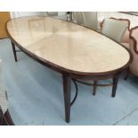 DAVID LINLEY DINING TABLE, 250cm L x 120cm x 75cm H.