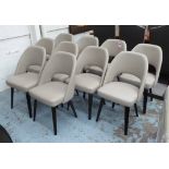 BESPOKE SOFA LONDON DINING CHAIRS, a set of ten, 88cm H.