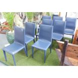 FRAG DINING CHAIRS, a set of eight, 94cm H.