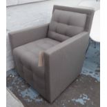 DONGHIA CARY CLUB CHAIR, swivel, ex display, cost £5929 new, 64cm x 86cm H x 75cm.