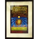 RICK GRIFFIN rare design poster for JIMI HENDRIX, Scarab Winterland concert - October 10-12 1968,