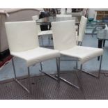 B&B ITALIA SOLO DINING CHAIRS, a set of six, by Antonio Citterio, each 47cm W.