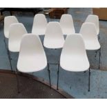 VITRA DSS CHAIRS, a set of ten, by Charles and Ray Eames.