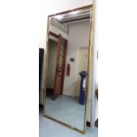 MIRROR, Bauhaus style in gilt finish, 210cm H x 99.5cm W.