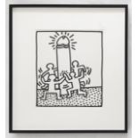 KEITH HARING 'Untitled', 1983, lithograph, published by Lucia Amelio Gallery Napoli,