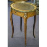 TABLE A ECRIRE, Louis XV tulipwood,