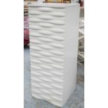 CONRAN WAVE CHEST, lacquered white wave design with five drawers by Content for Terence Conran,