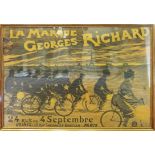 JEAN-LÉONCE BURRET (French 1866-1915) 'La Marque Georges Richard', 1904, vintage poster,