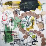 GEORGES AUTARD 'Carnets de dessins', 1995/96, mixed media on canvas, signed verso,
