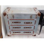 VANITY CHEST, Aviator design, 89cm x 43cm x 81cm H.