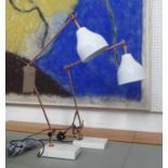 DESK LAMPS, a pair, mid century style, 64cm H.