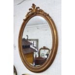 MIRROR, Louis XV style, in gilt finish, 130cm H.