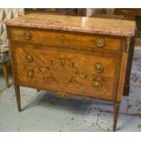 COMMODE, French Louis XVI transitional style,