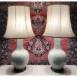 TABLE LAMPS, a pair,