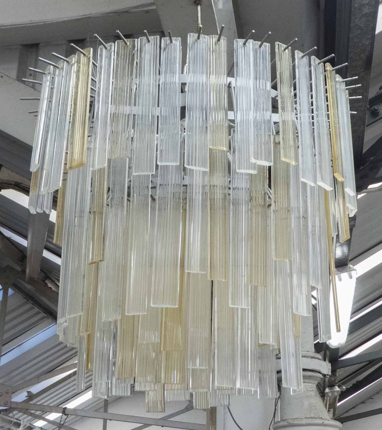 CHANDELIER, Venini style, 100cm drop approx.