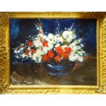 ELMYR DE HORY (Hungarian 1906-1976) 'Still life of flowers', oil on canvas, signed lower left,